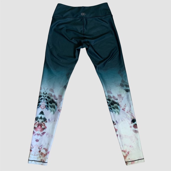 CALIA NWOT Carrie Underwood Blue Floral Ombré Leggings SZ S - Picture 2 of 11